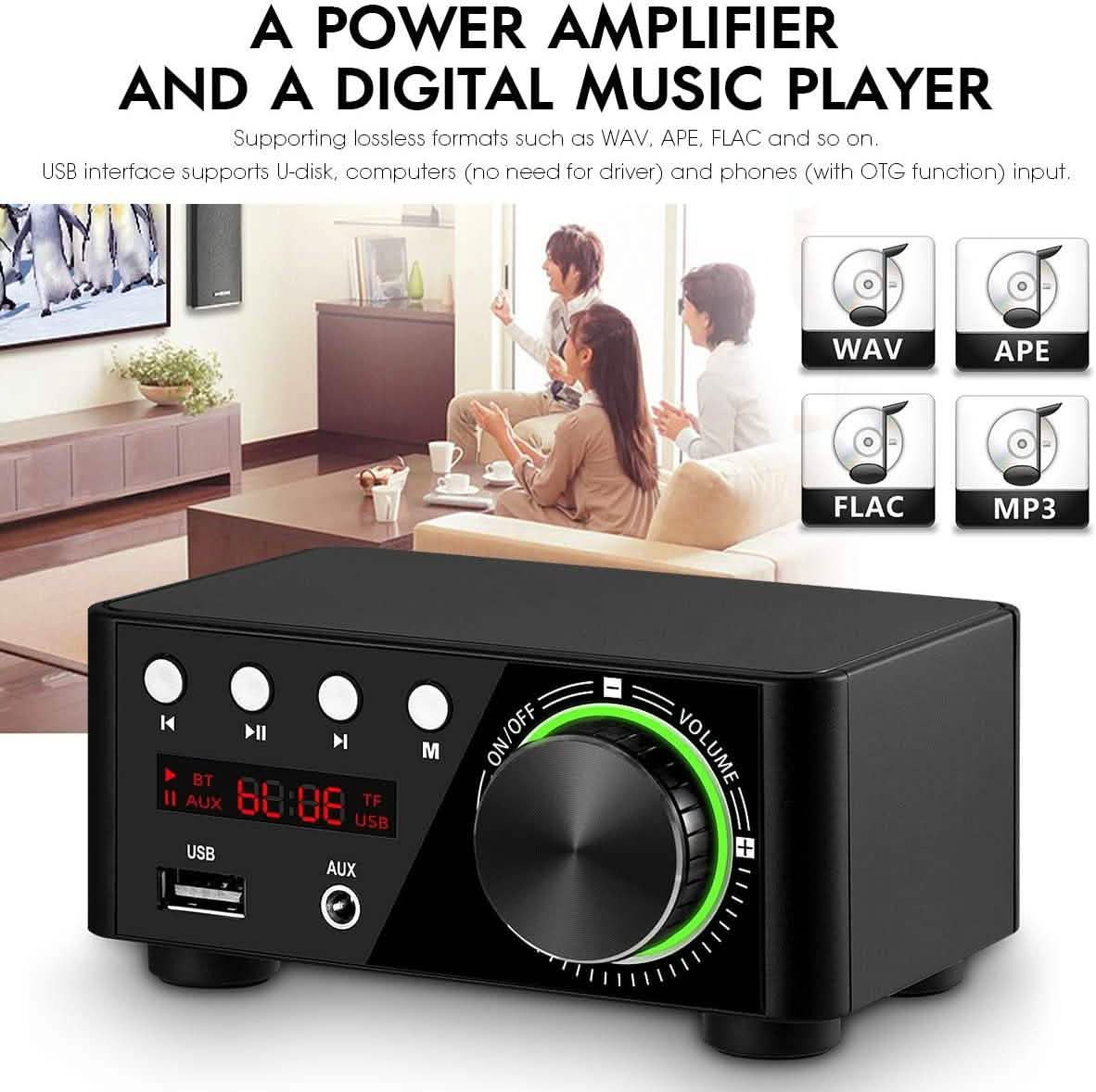 Nobsound 100W Mini Bluetooth 5.0 Power Amplifier DailySale