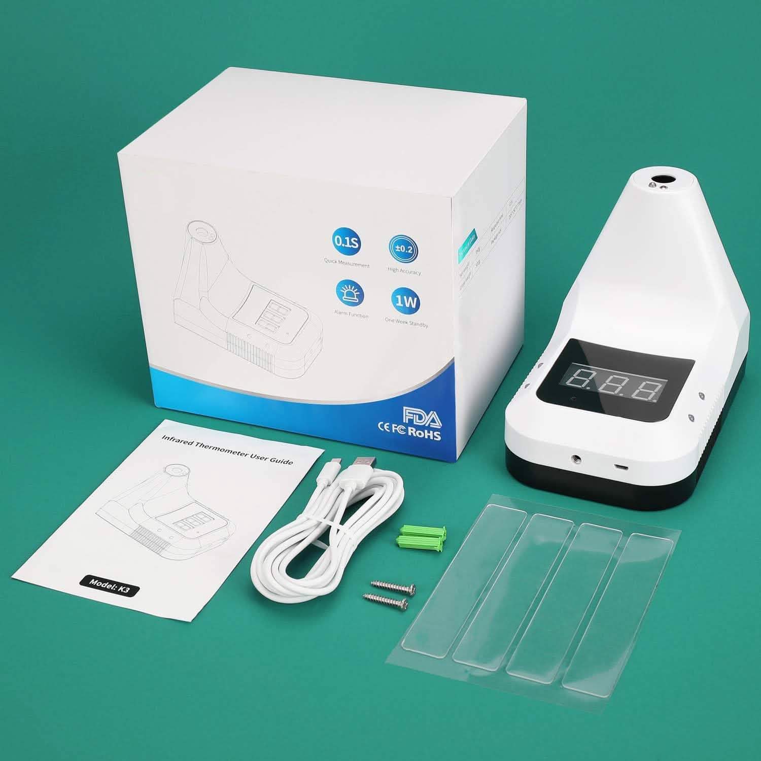 Non-Contact Wall-Mounted Infrared Thermometer K3 DailySale