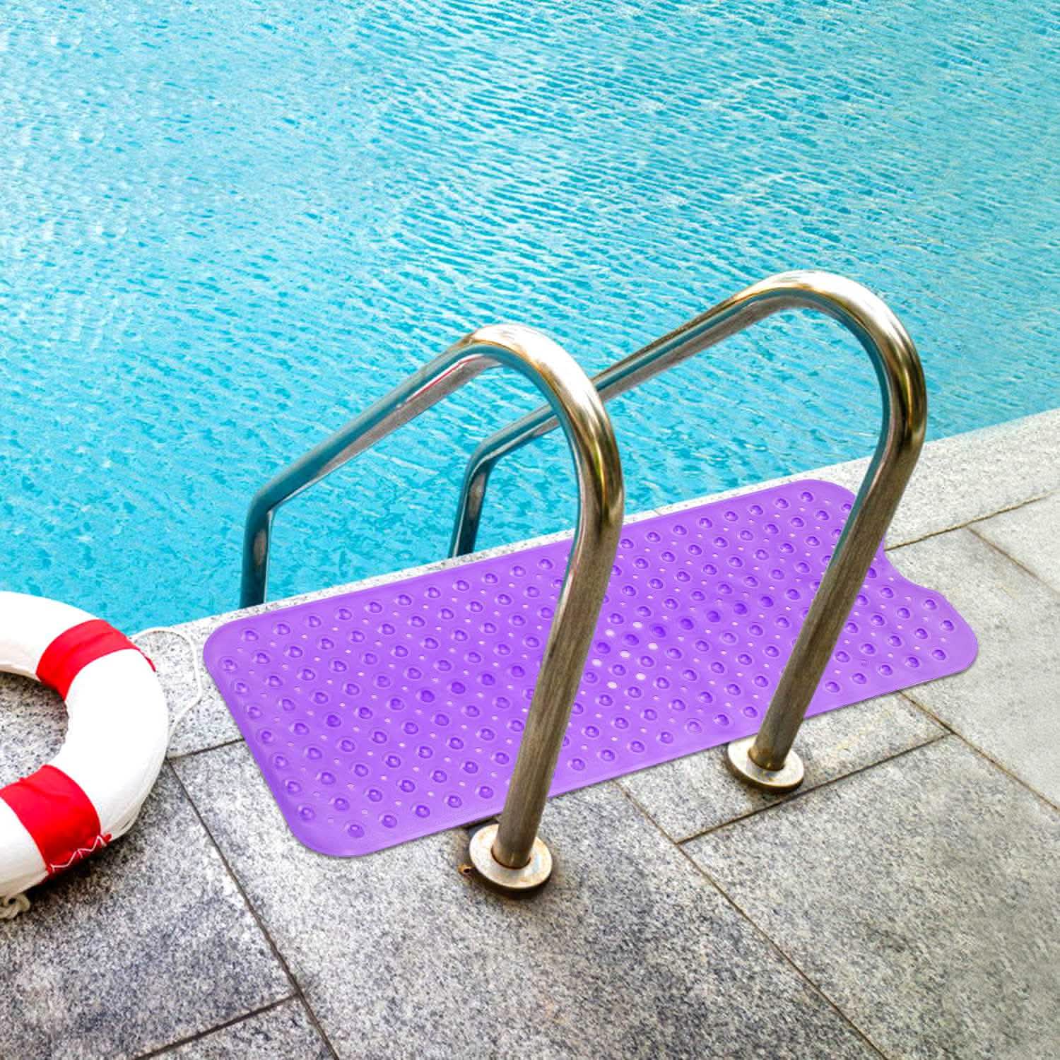 Non Slip Shower Mat Massage Anti-Bacterial with Suction Cups DailySale