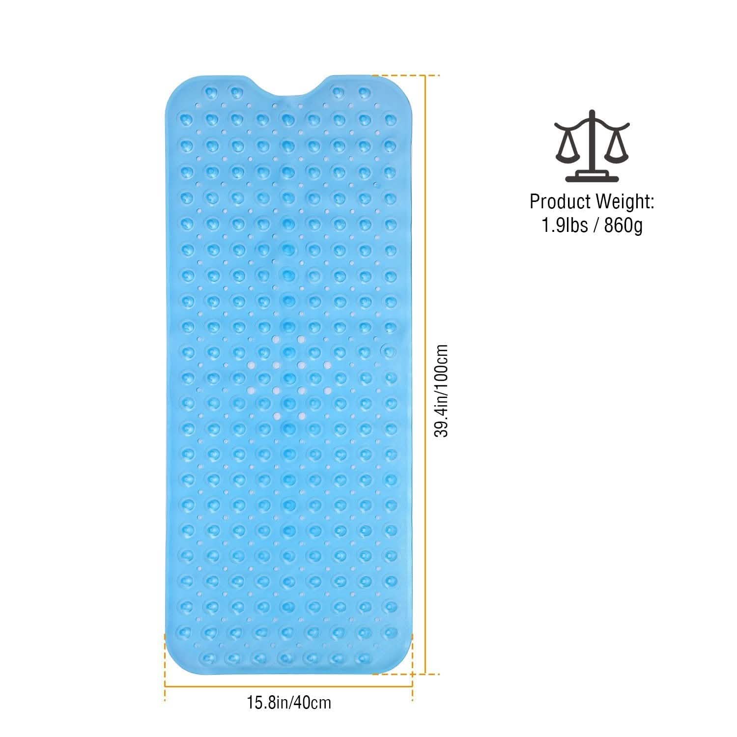 Non Slip Shower Mat Massage Anti-Bacterial with Suction Cups DailySale