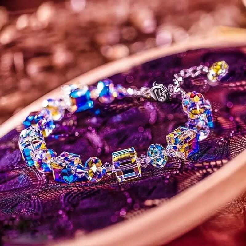 Northern Lights Artificial Crystal Bracelet 7"+ 2" Extension Chain DailySale
