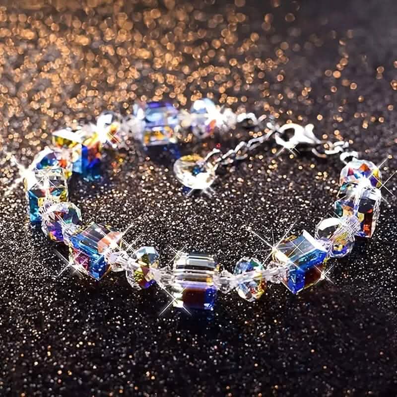 Northern Lights Artificial Crystal Bracelet 7"+ 2" Extension Chain DailySale