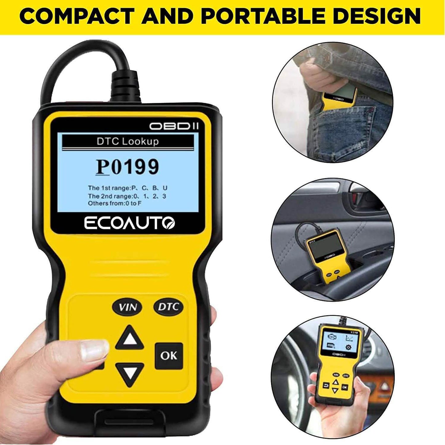 OBD2 Car Code Scanner & Reader Tool for All Vehicles DailySale