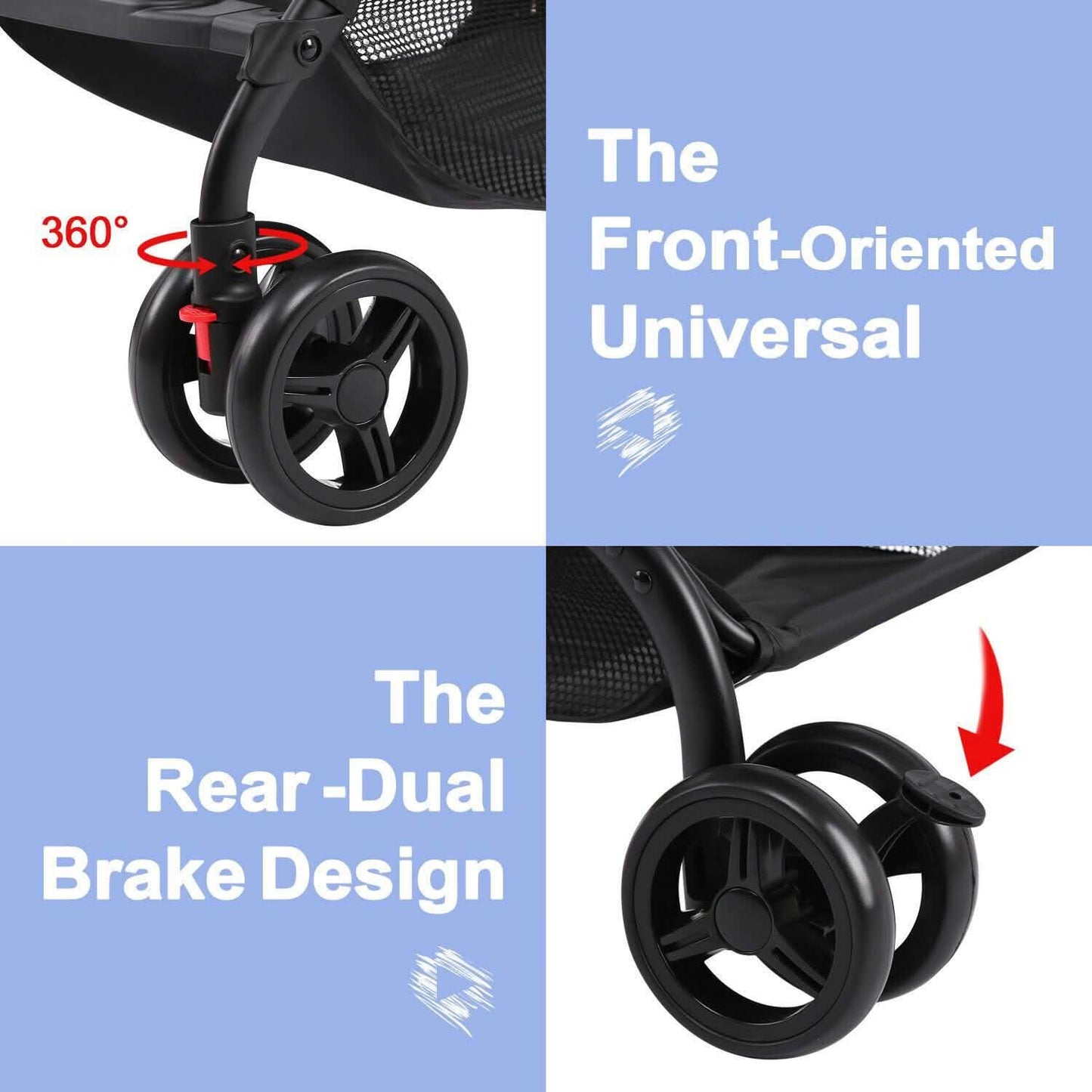Odoland Baby Infant Foldable Umbrella Stroller Lightweight Travel Carriage Pushchair DailySale