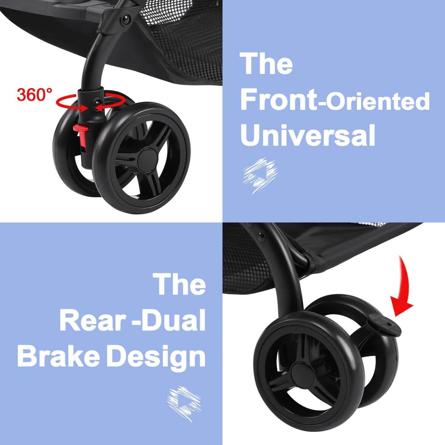 Odoland Baby Infant Foldable Umbrella Stroller Lightweight Travel Carriage Pushchair DailySale