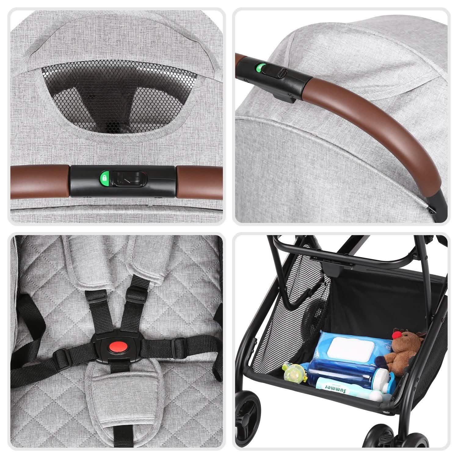 Odoland Lightweight Foldable Cynebaby Strollers for Infant DailySale