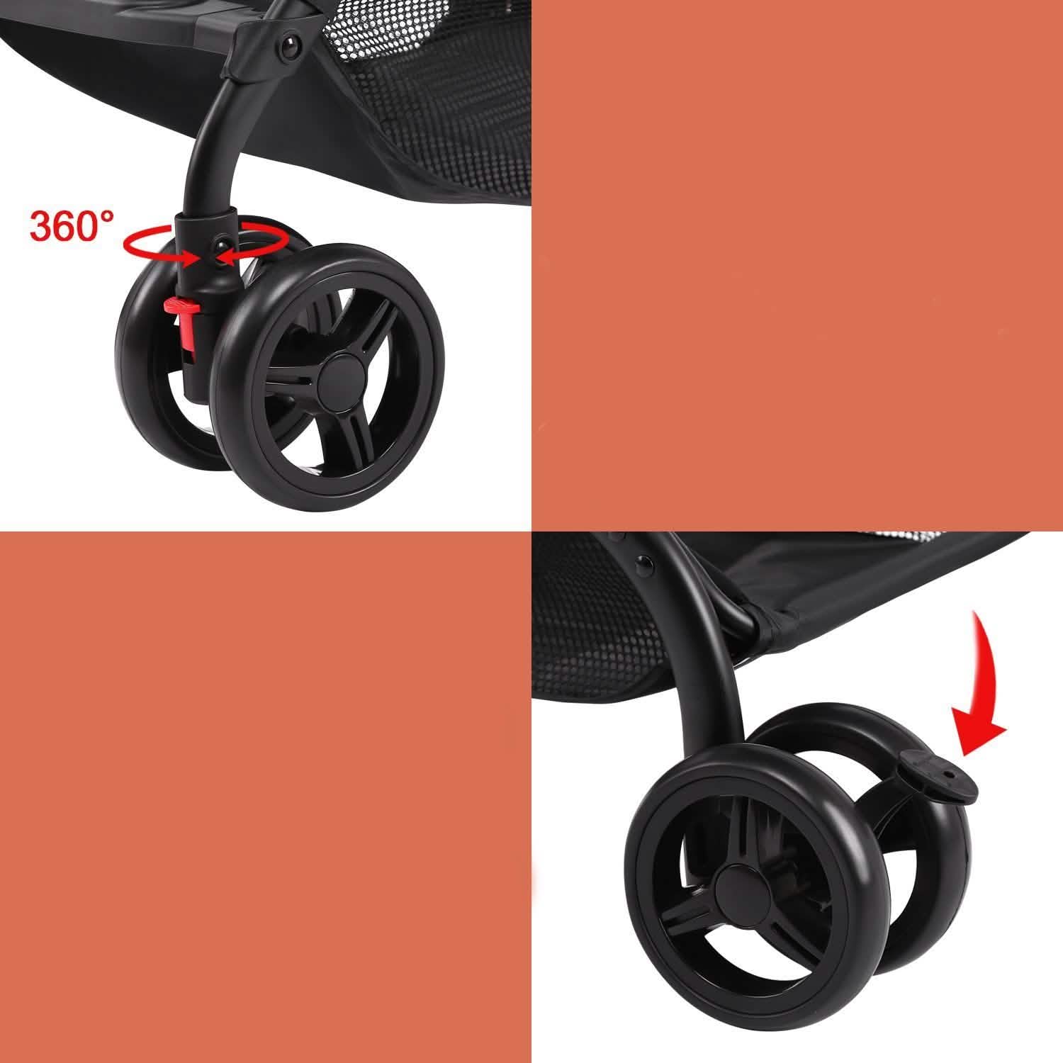 Odoland Lightweight Foldable Cynebaby Strollers for Infant DailySale