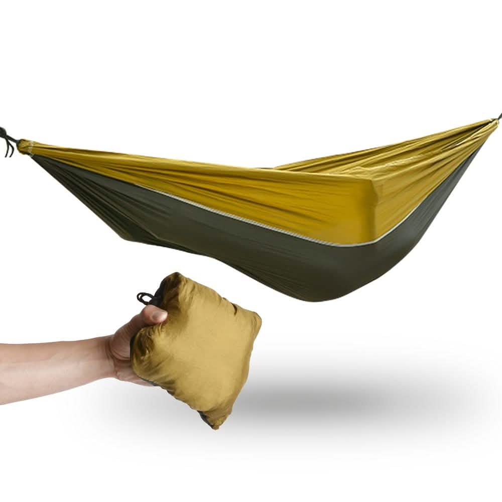 Odoland Lightweight Portable Nylon Camping Hammock and Steel Carabiners DailySale