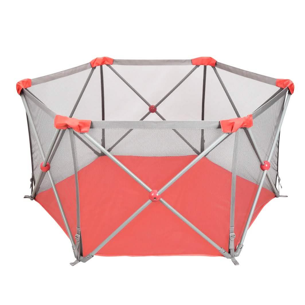 Odoland Safety Portable Playpen Infants Toddler Fence DailySale