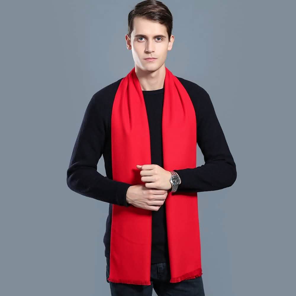 Ohayomi Mens Winter Cashmere Fashion Formal Soft Scarves DailySale