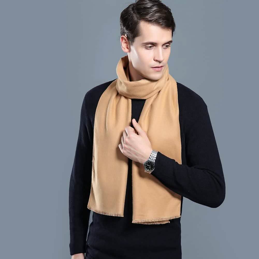 Ohayomi Mens Winter Cashmere Fashion Formal Soft Scarves DailySale