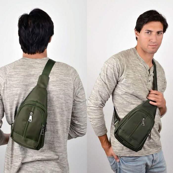 Olive Crossbody Sling Backpack with Adjustable Strap DailySale