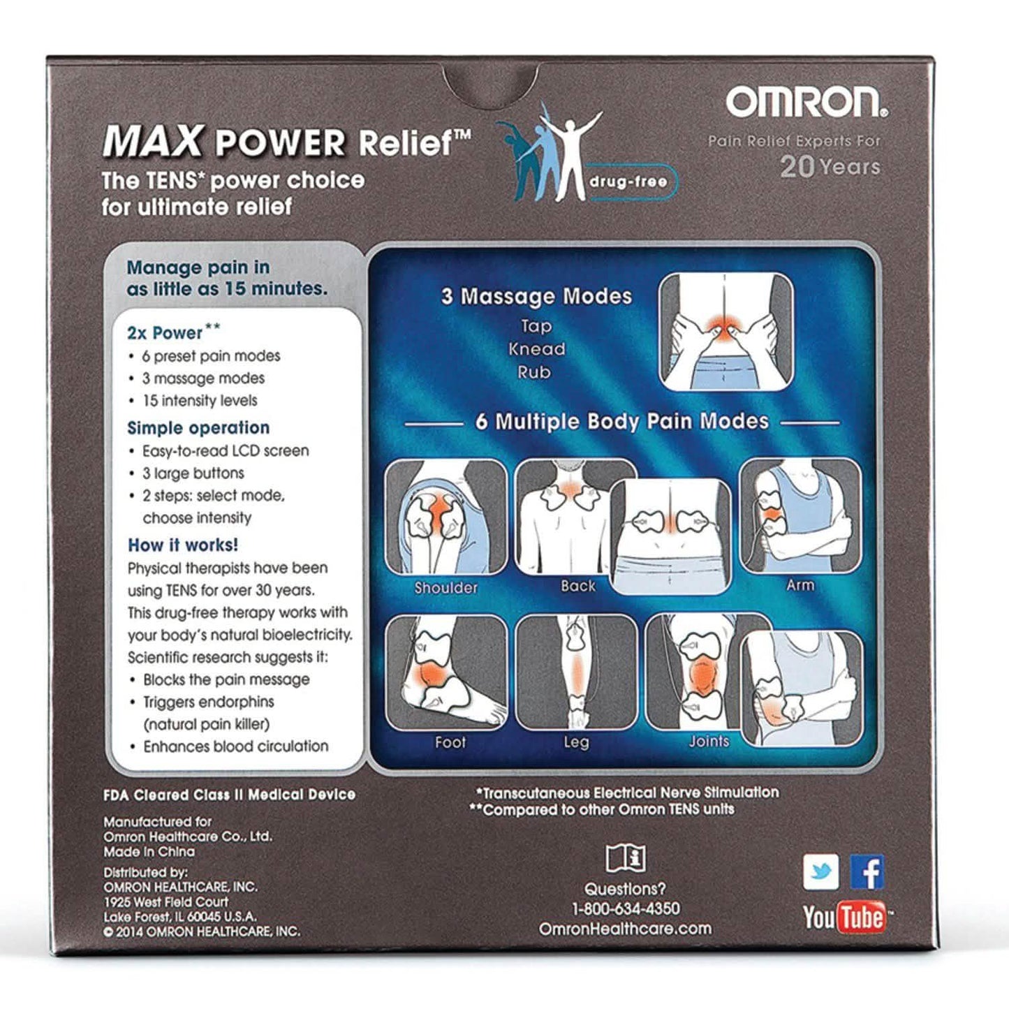 Omron PM3032 ElectroTHERAPY Max Power Relief DailySale
