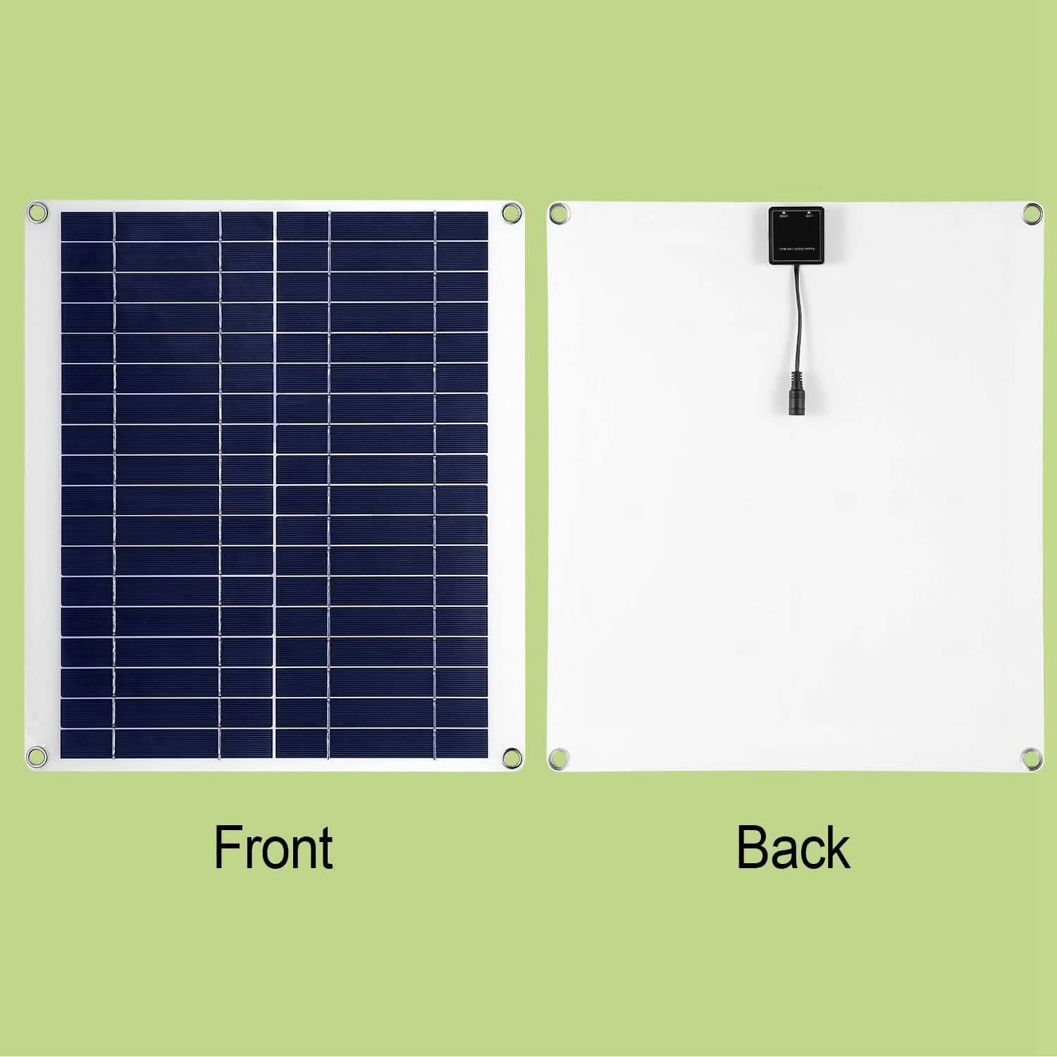 Outdoor Solar Panel 12V 25W Car Battery Charger DailySale