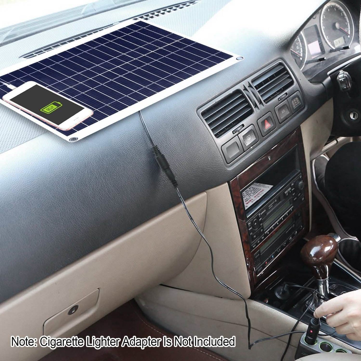 Outdoor Solar Panel 12V 25W Car Battery Charger DailySale