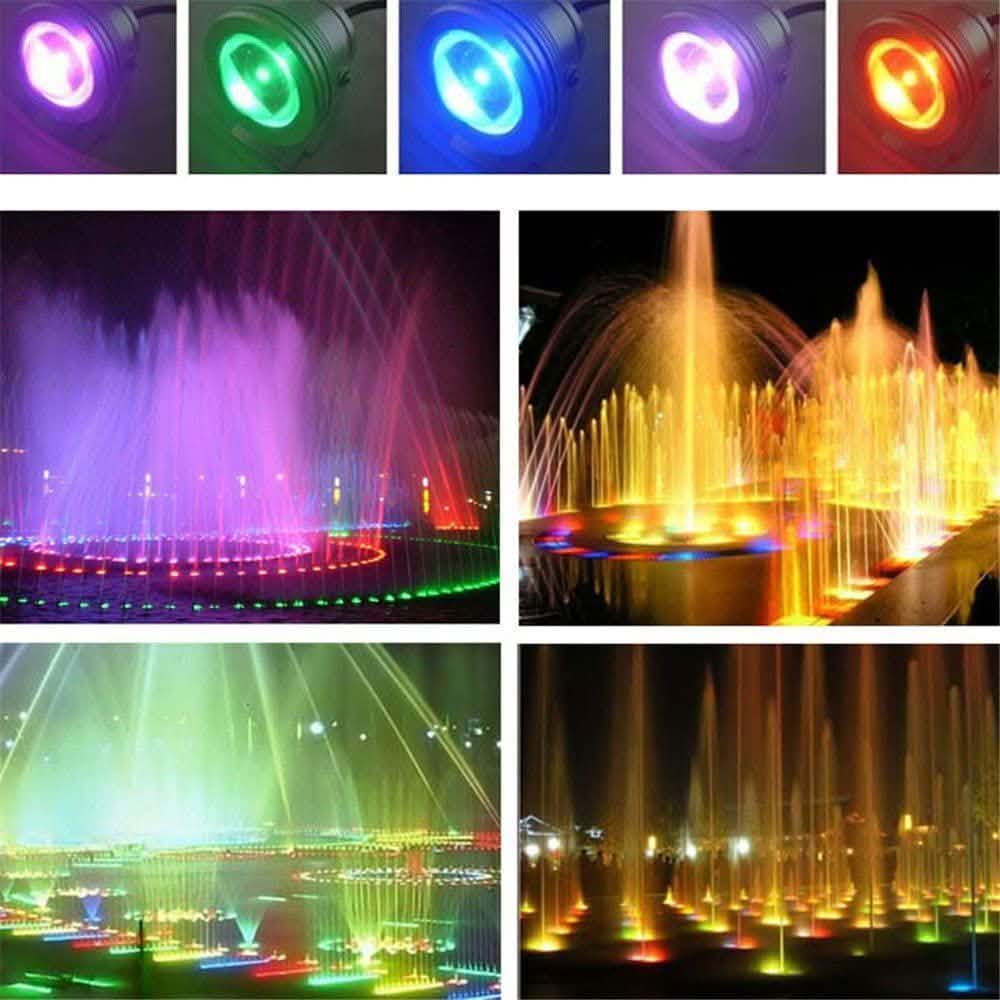 Outdoor Submersible Lights Remote-Controlled RGB 12 V LED Beads DailySale