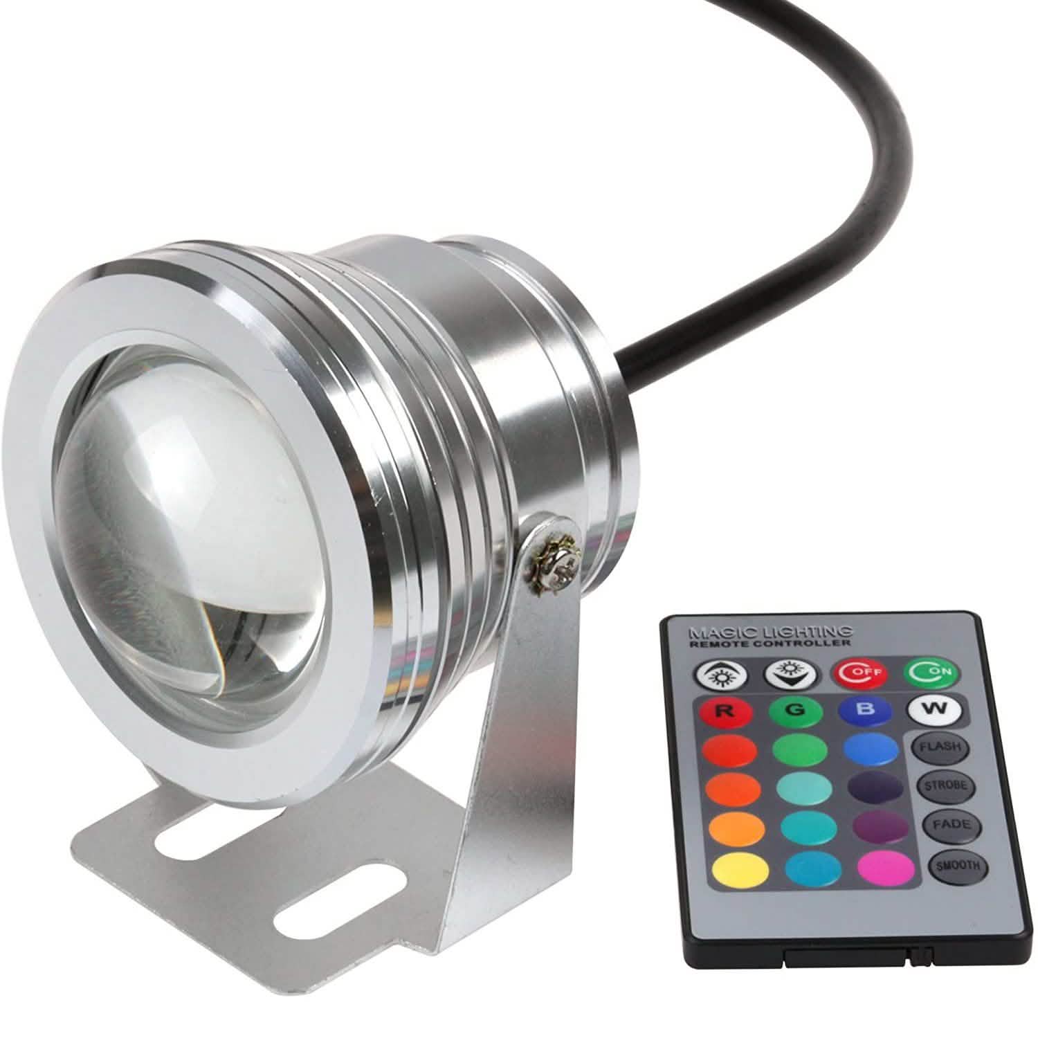 Outdoor Submersible Lights Remote-Controlled RGB 12 V LED Beads DailySale