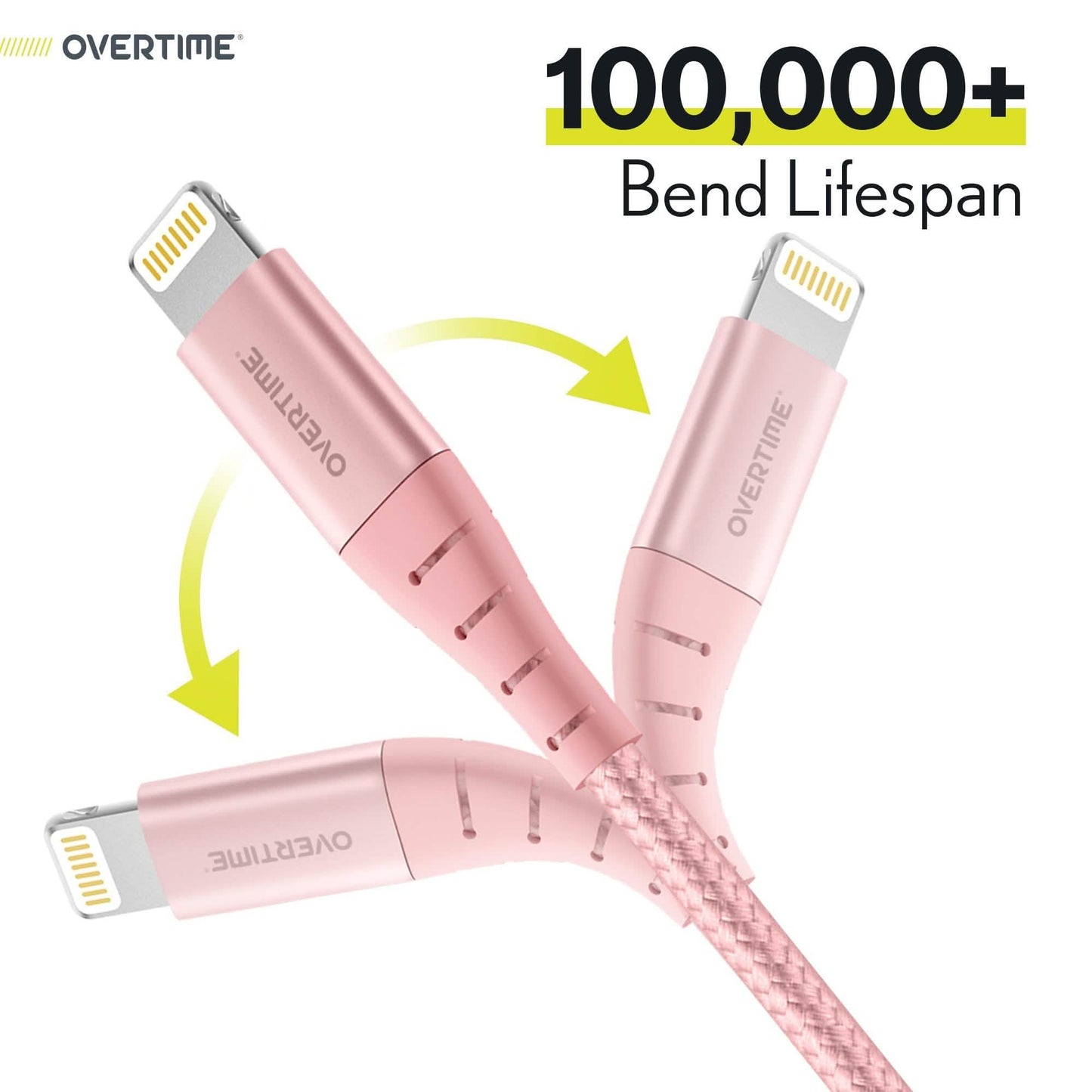 Overtime Apple MFi Certified 10ft Extra Long Nylon Braided Lightning Cable DailySale