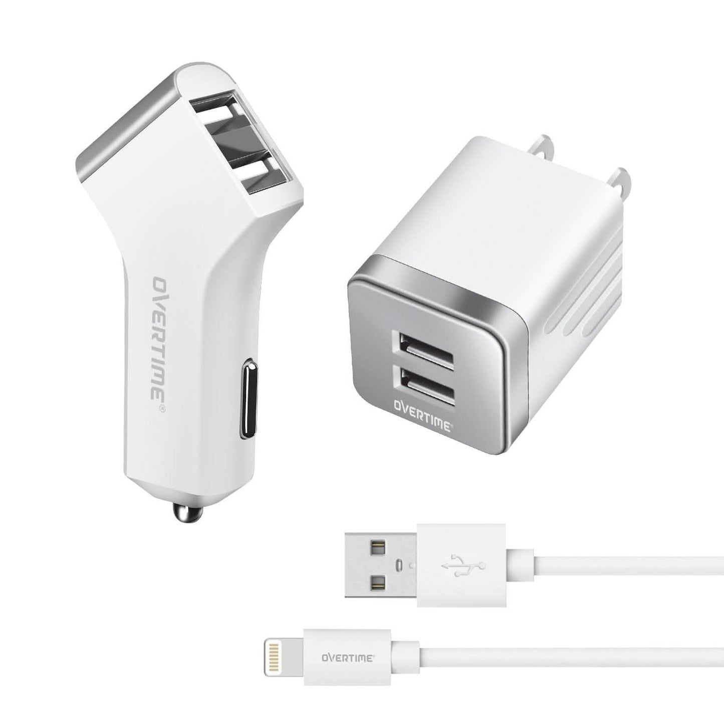 Overtime Dual iPhone Car Charger Set DailySale