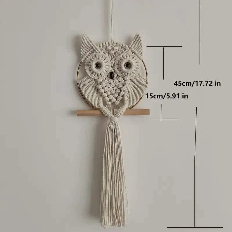 Owl Macrame Home Tapestry Boho Tapestry Wall Hanging DailySale