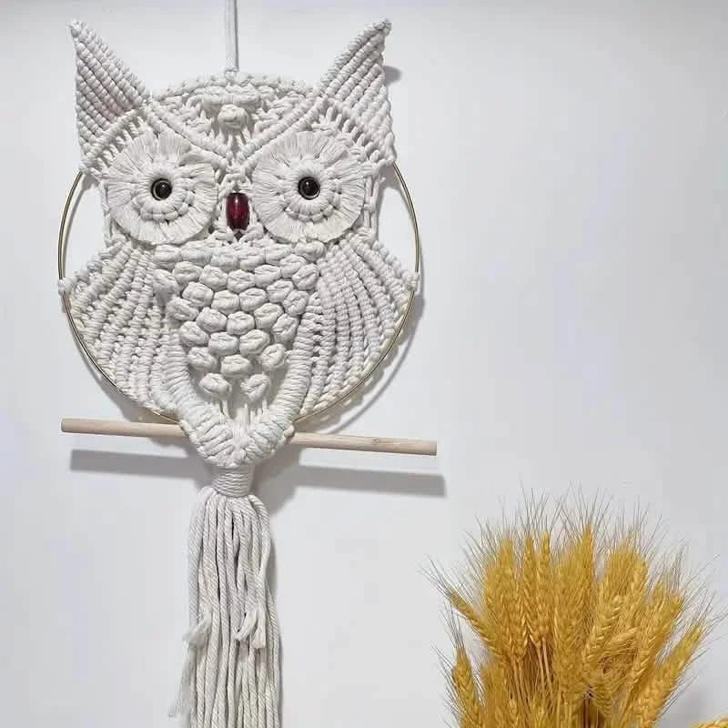 Owl Macrame Home Tapestry Boho Tapestry Wall Hanging DailySale