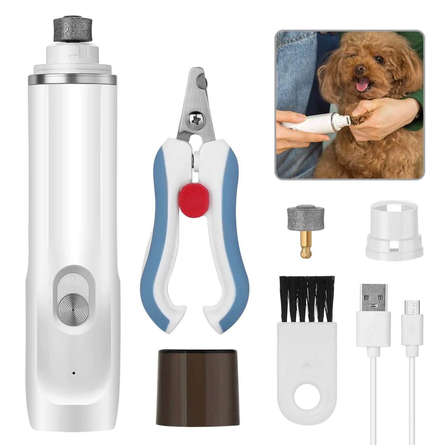 Ownpets Rechargeable Pet Nail Clipper Tool Kit DailySale