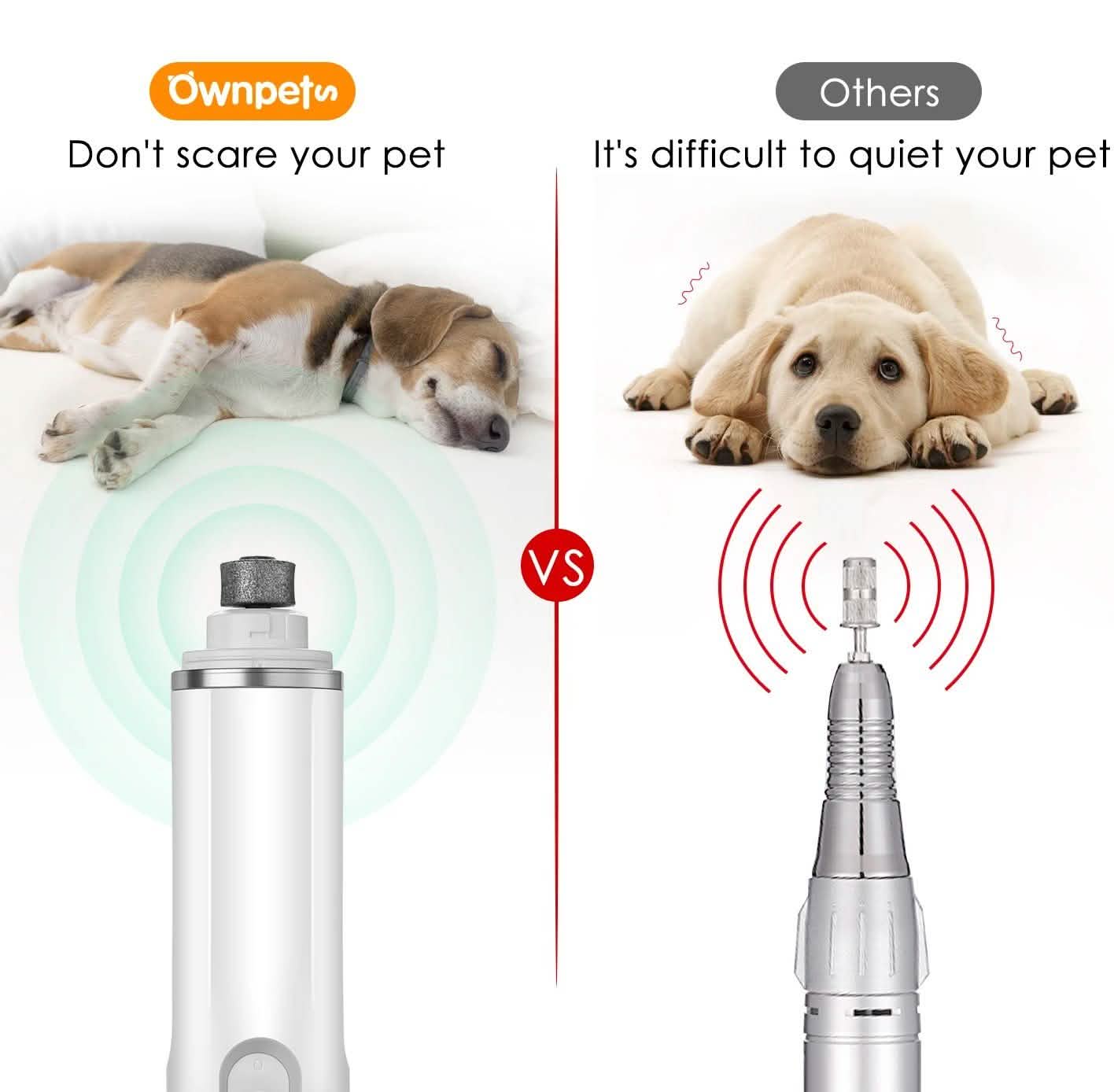 Ownpets Rechargeable Pet Nail Clipper Tool Kit DailySale