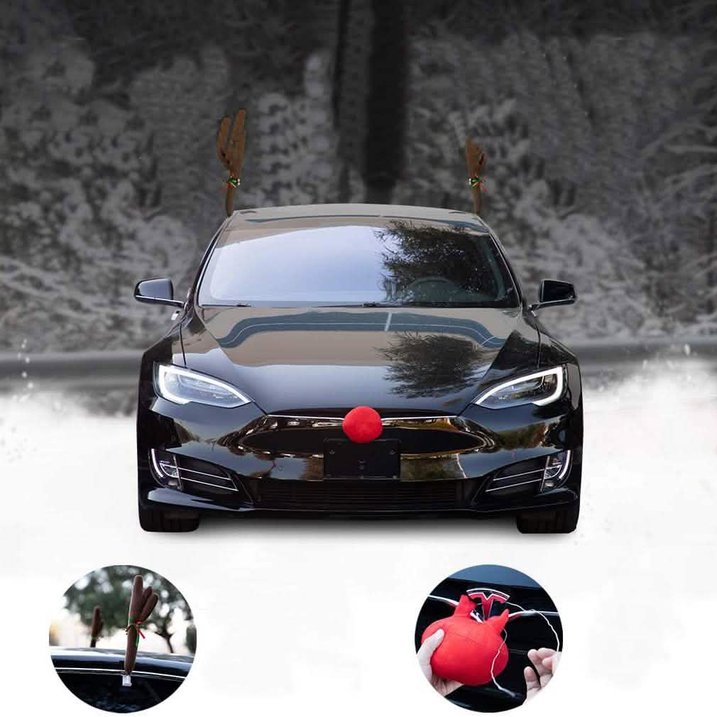 OxGord Car Reindeer Antlers & Nose Christmas Costume DailySale