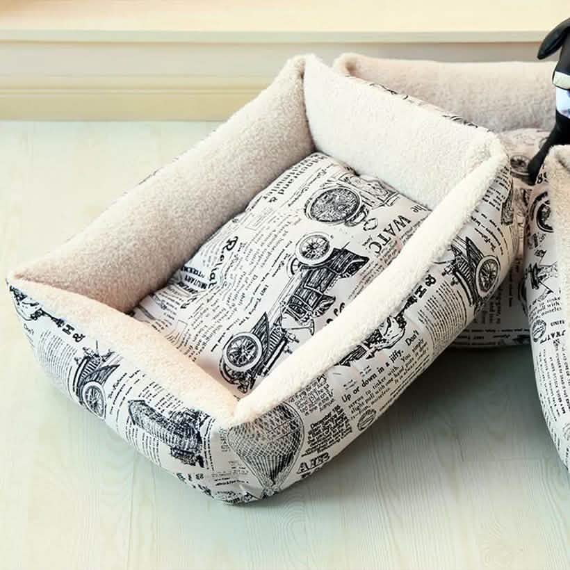 Oxgord Paws & Pals Plush Dog Bed DailySale