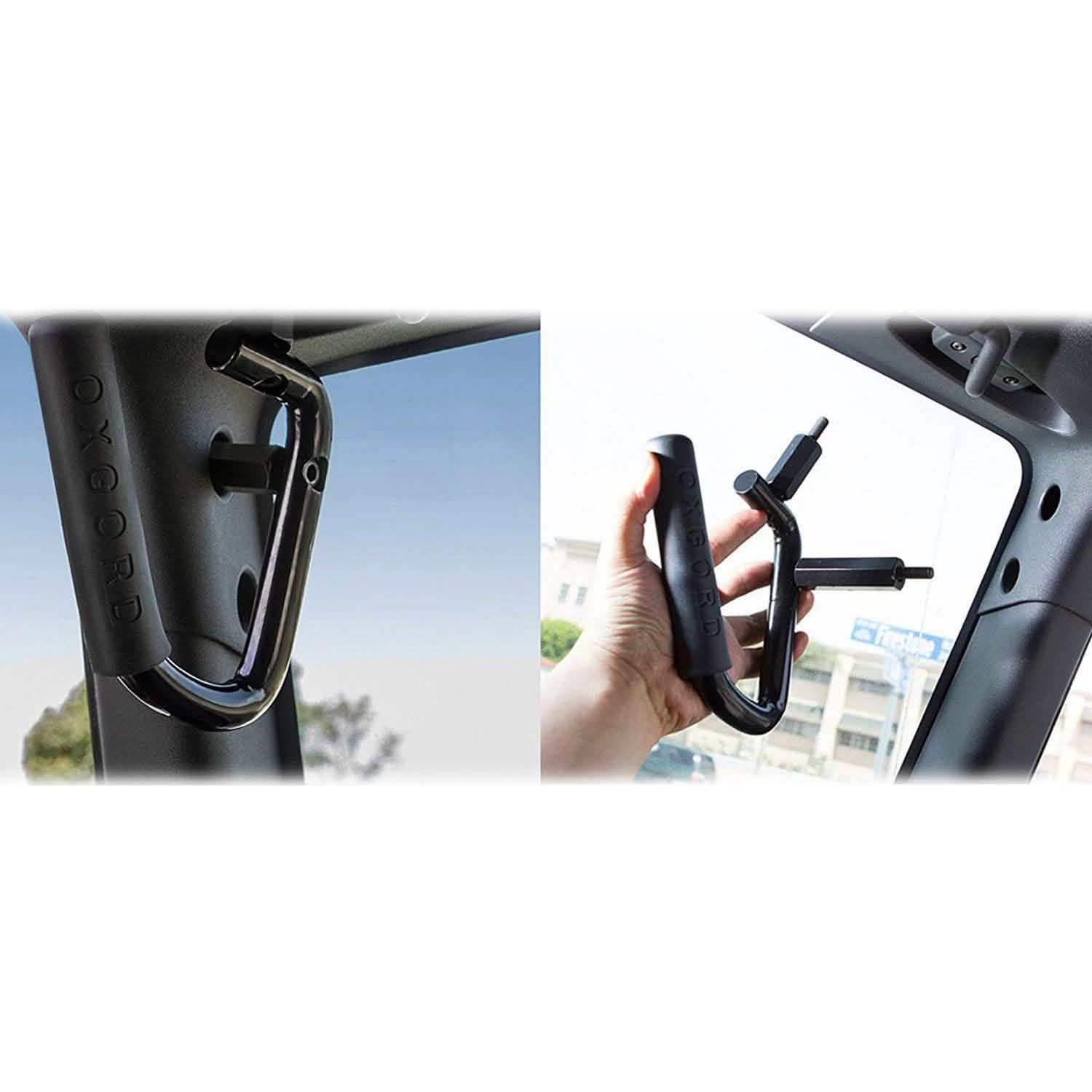 OxGord® GBHD-JP01 - Front Grab Handles with Grip Roll Bar DailySale