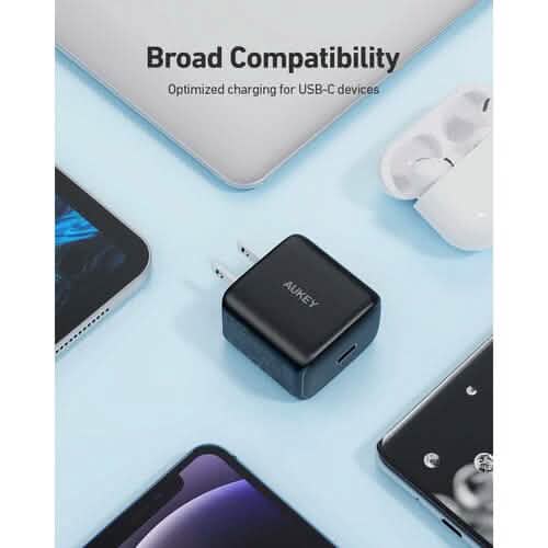 PA-R1S Swift Charger with PD & QC 3.0 USB C 20W Black DailySale
