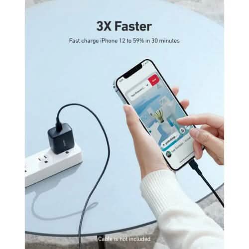 PA-R1S Swift Charger with PD & QC 3.0 USB C 20W Black DailySale