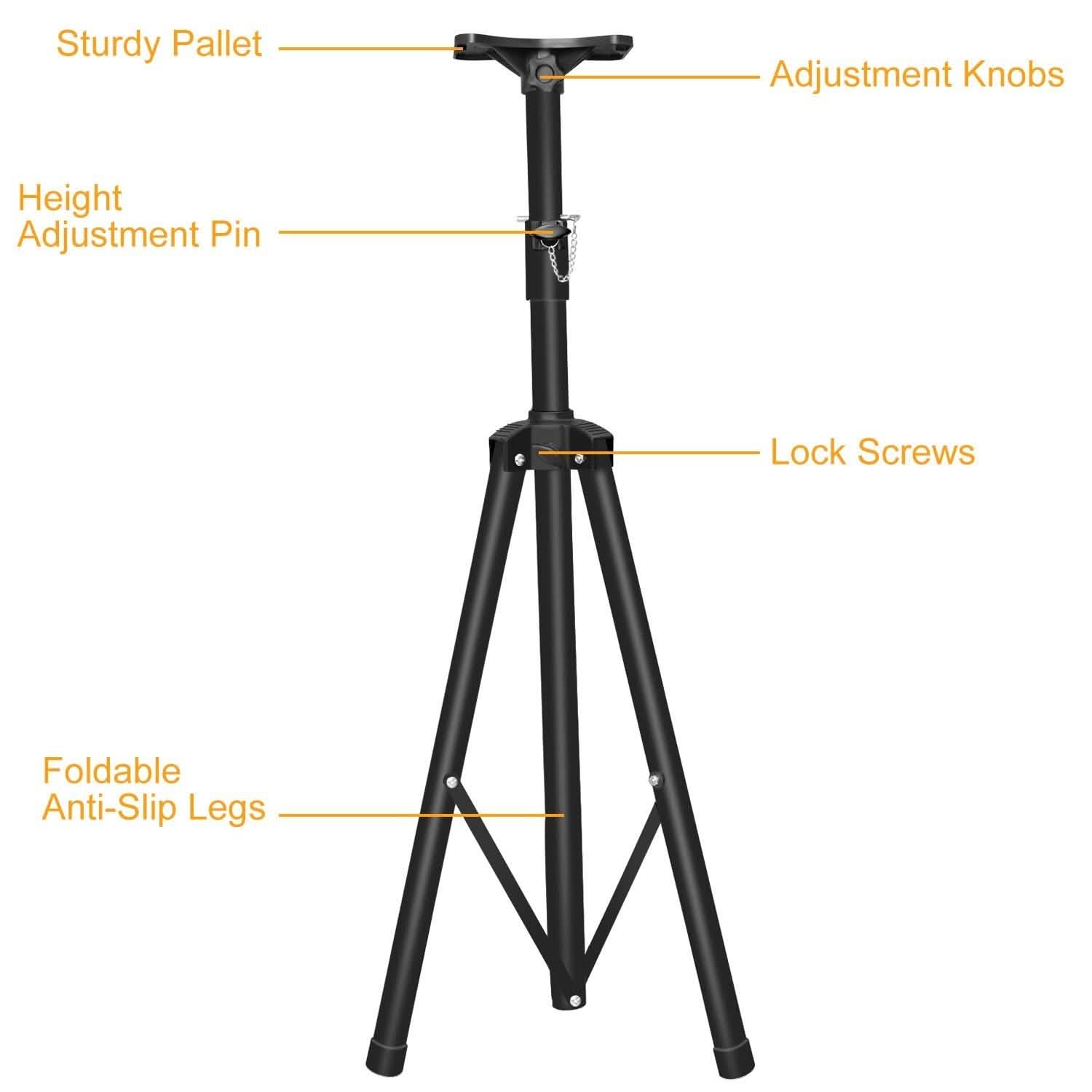 Pa Speaker Tripod Stand Heavy Duty Height Extendable Adjustable Pole Mount Rack DailySale