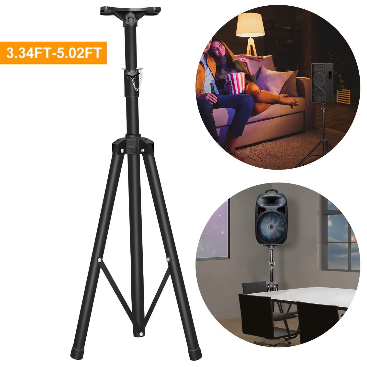 Pa Speaker Tripod Stand Heavy Duty Height Extendable Adjustable Pole Mount Rack DailySale