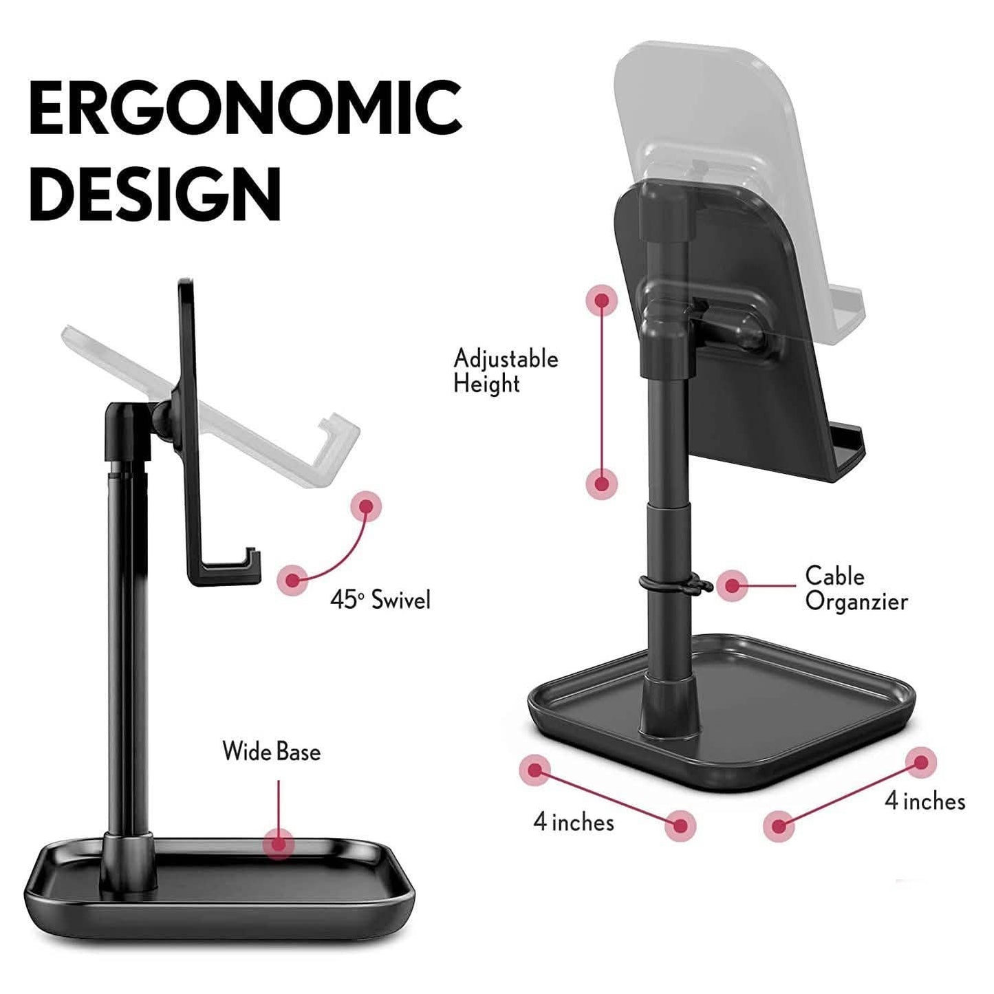 Packard Bell Desktop Adjustable Cell Phone Stand DailySale
