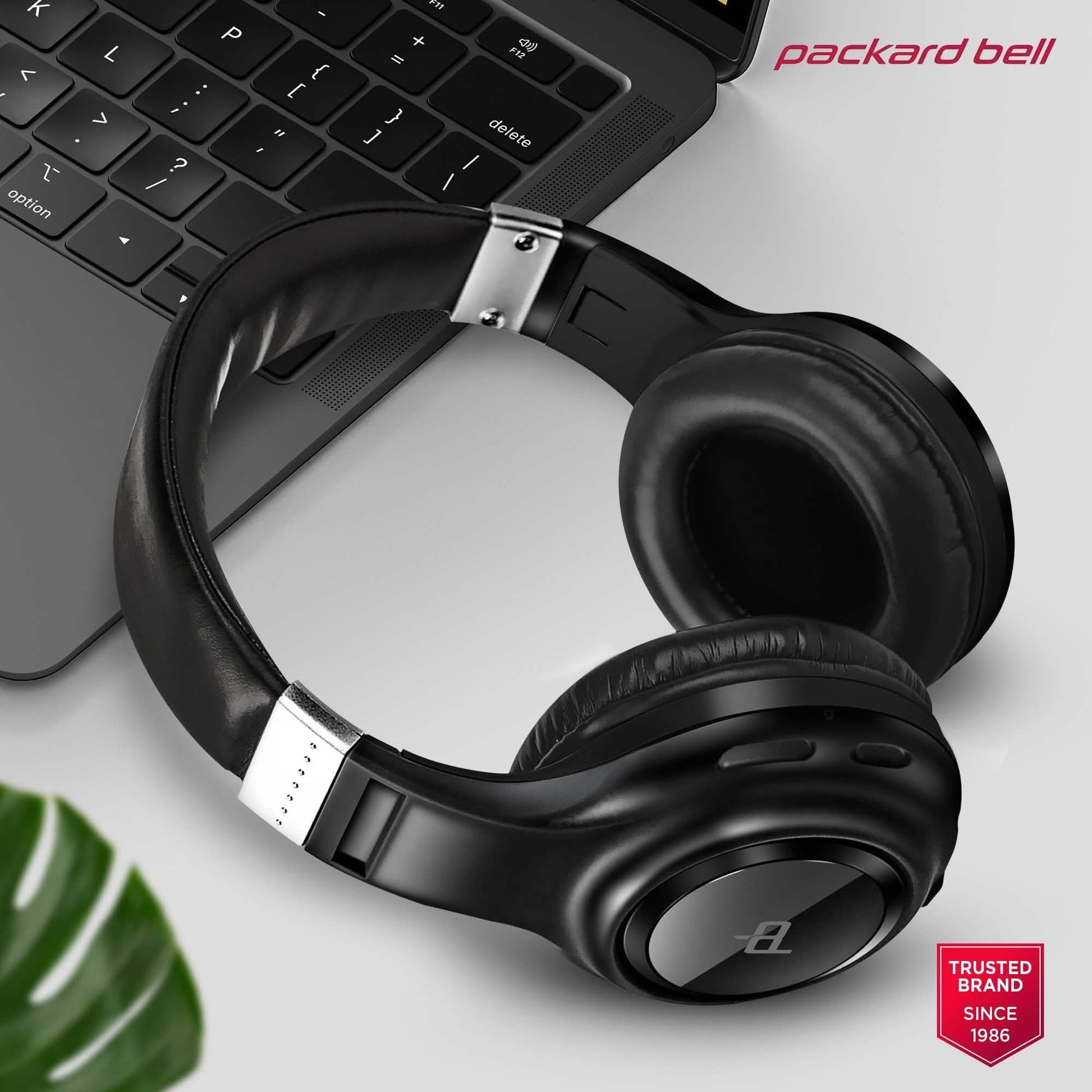 Packard Bell  Dynamic Audio Wireless Headphones - Rechargeable HD Headset DailySale