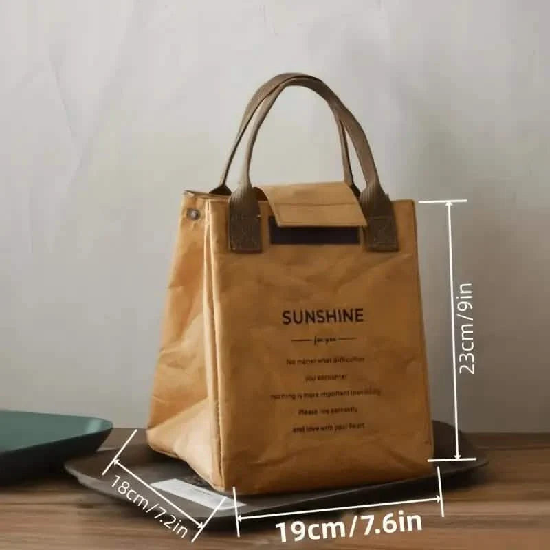 Paper Bento Bag Waterproof And Oilproof Insulation Bag DailySale