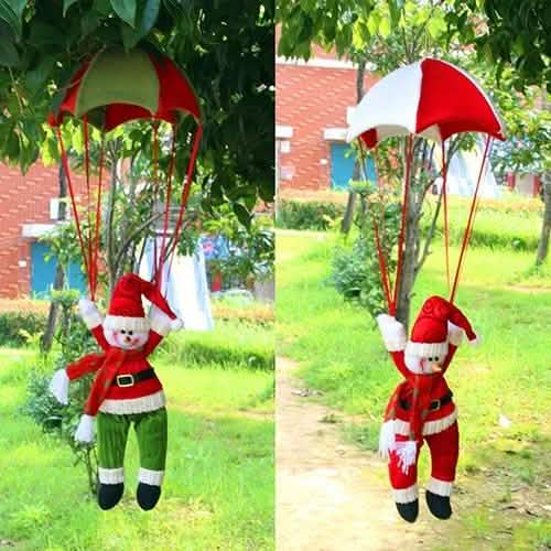 Parachute Snowman Santa Claus Ornament DailySale
