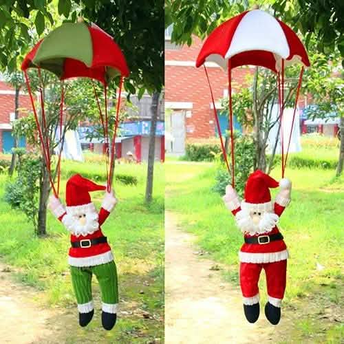 Parachute Snowman Santa Claus Ornament DailySale