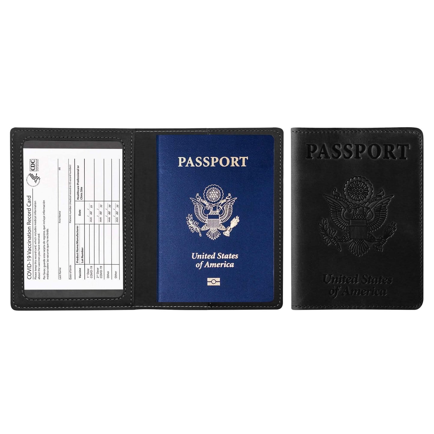 Passport Holder with Vaccination Card Protector DailySale