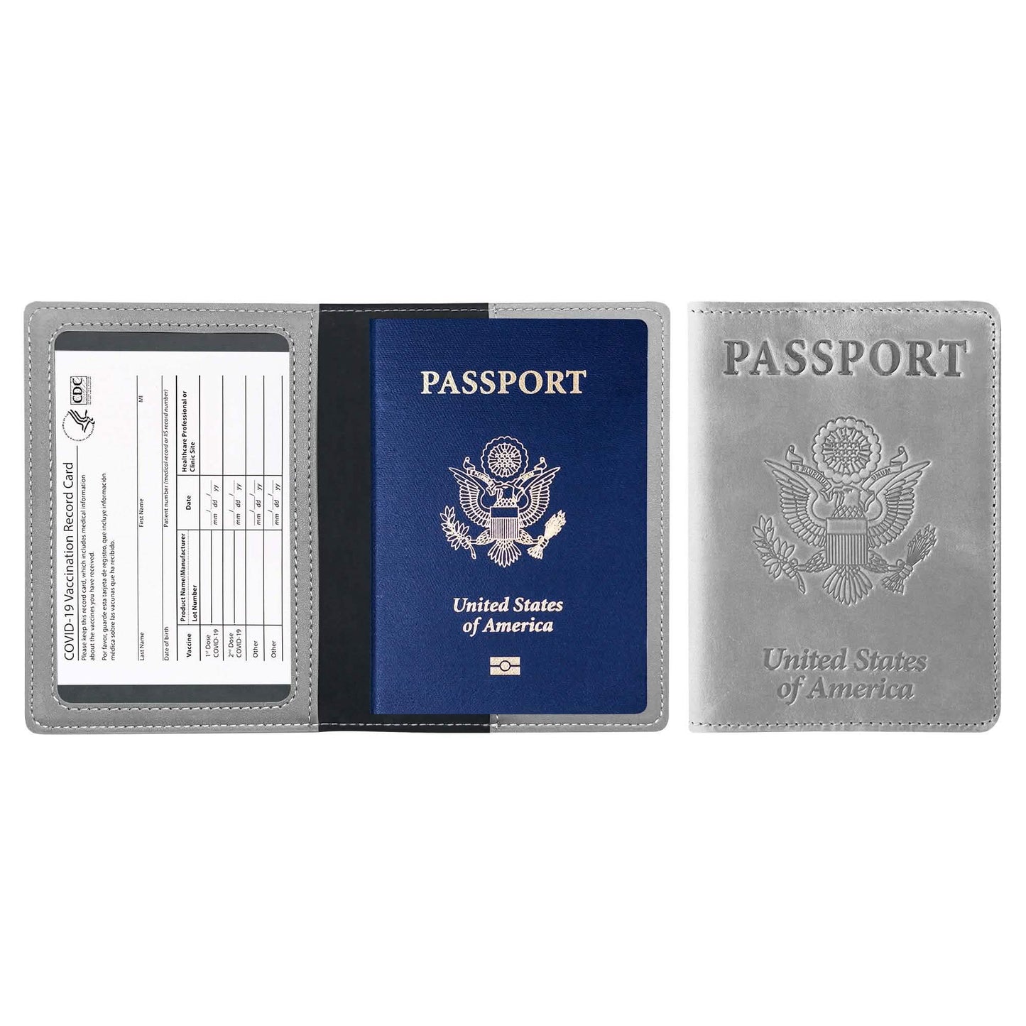 Passport Holder with Vaccination Card Protector DailySale