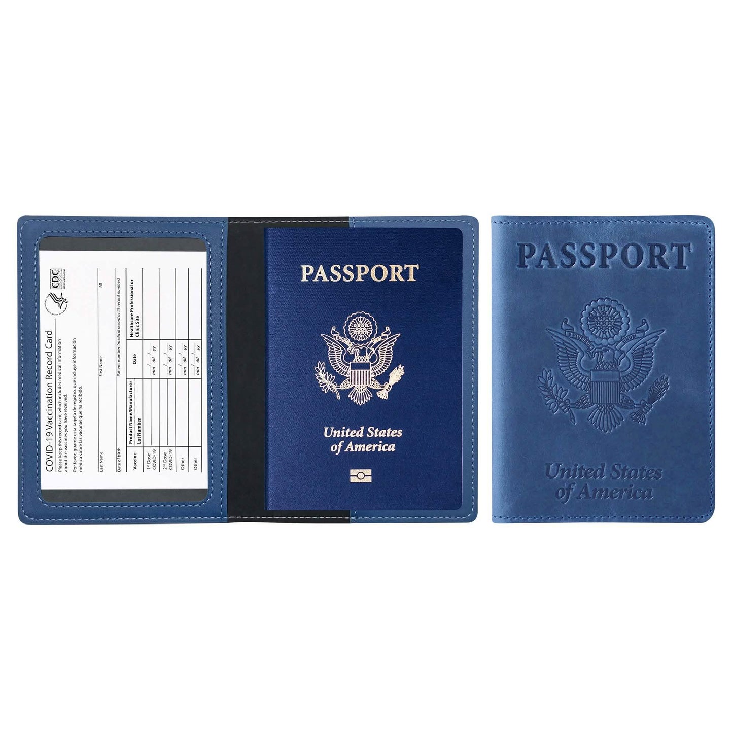 Passport Holder with Vaccination Card Protector DailySale