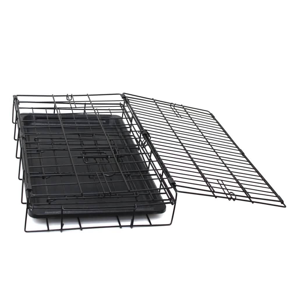Paws & Pals Double Door Wire Dog Crate with Tray DailySale