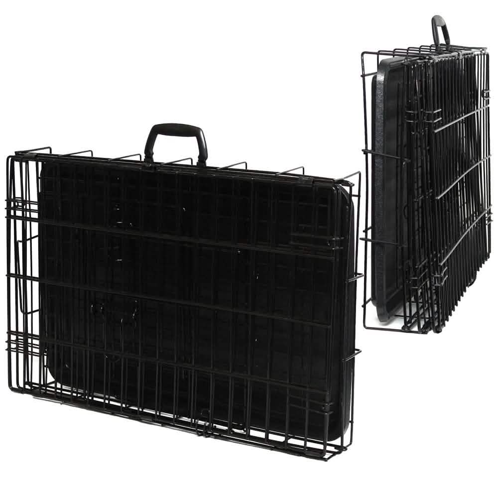 Paws & Pals Double Door Wire Dog Crate with Tray DailySale