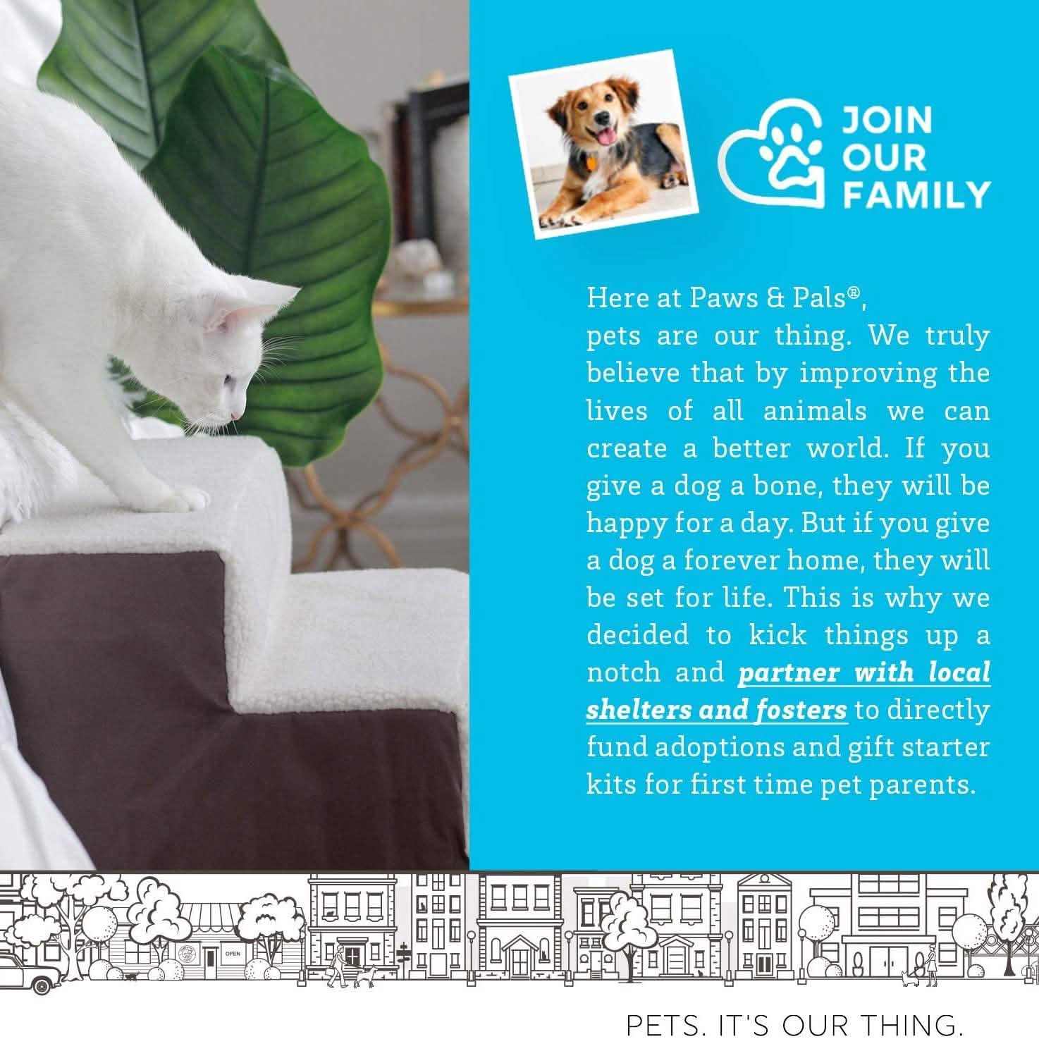 Paws & Pals Padded Pet Stairs DailySale