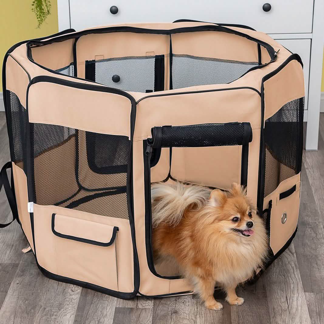 Paws & Pals Portable Pet Playpen with Blanket DailySale