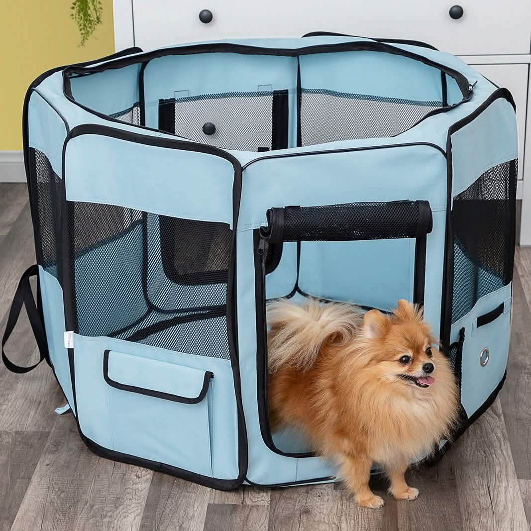 Paws & Pals Portable Pet Playpen with Blanket DailySale