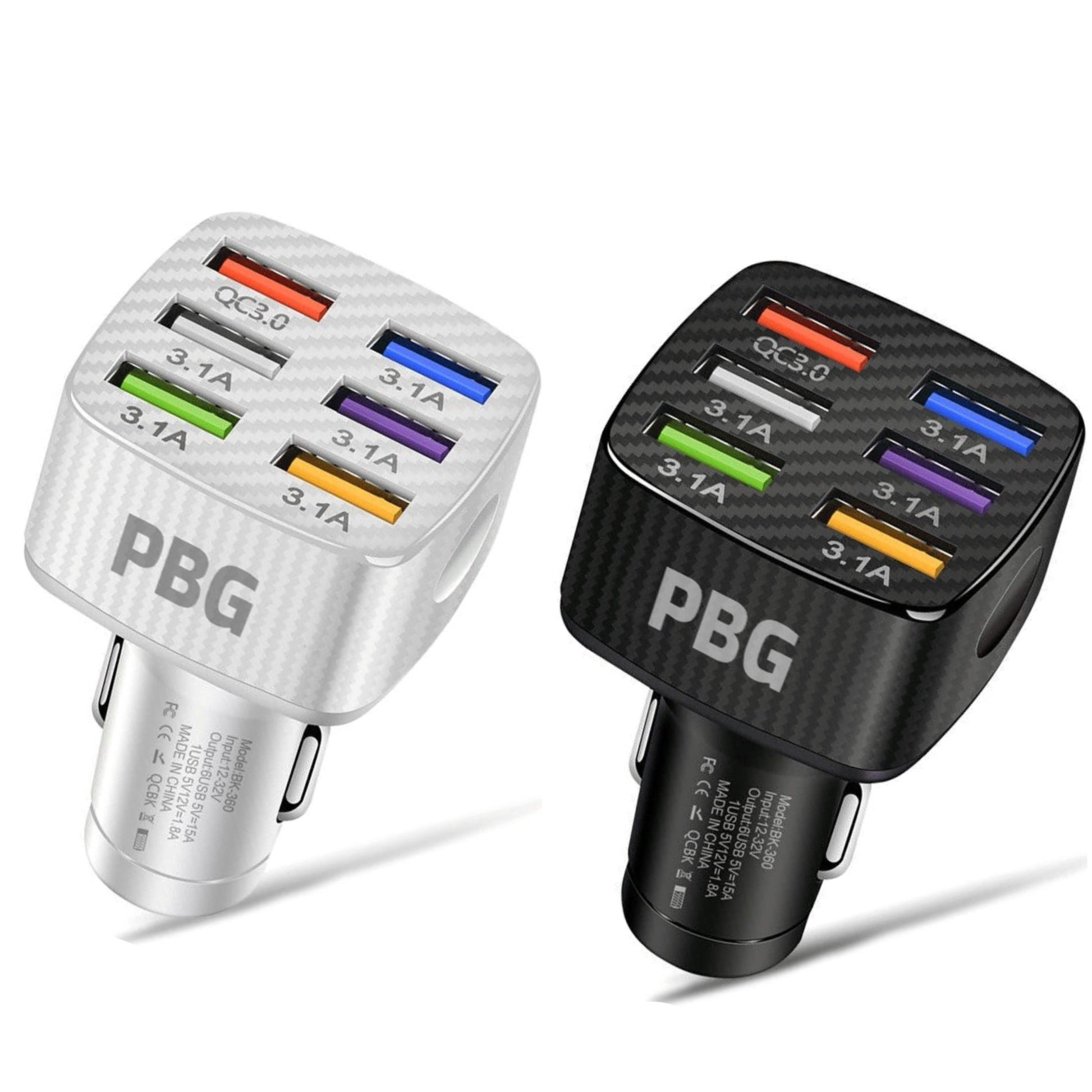 PBG LED 6-Port Car Charger Charge DailySale