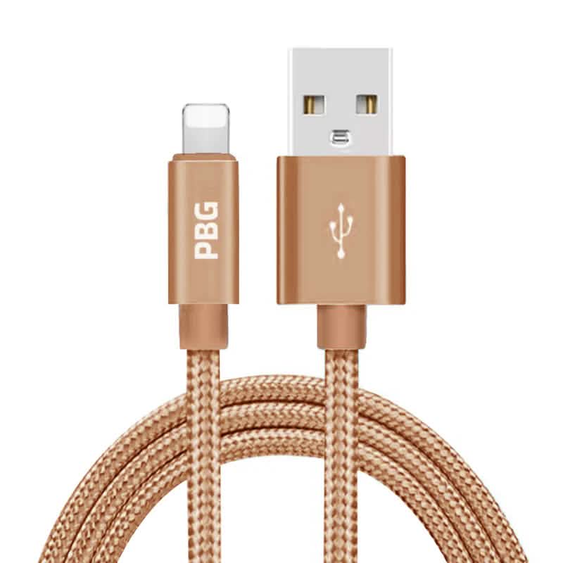 PBG XL 10Ft. Lightning Cable's Nylon Woven Protection DailySale