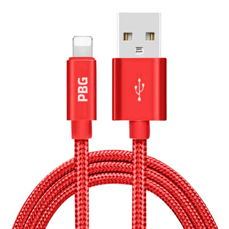 PBG XL 10Ft. Lightning Cable's Nylon Woven Protection DailySale